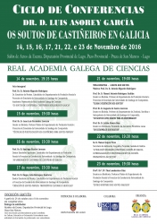 CICLO DE CONFERENCIAS DR. D. LUIS ASOREY GARCÍA OS SOUTOS DE CASTIÑEIROS EN GALICIA 